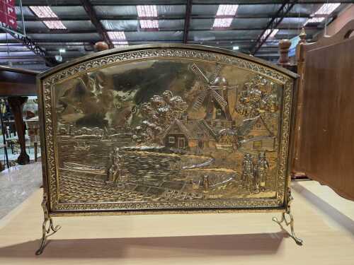 Brass firescreen