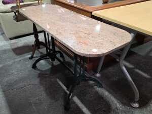Marble top hall table - 4