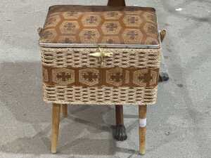 Sewing box and occasional table - 3