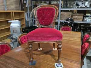 Nine-piece Victorian mahogany extension dining suite - 2