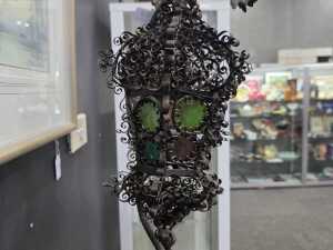Pair of decorative wrought iron floor lamps - 5