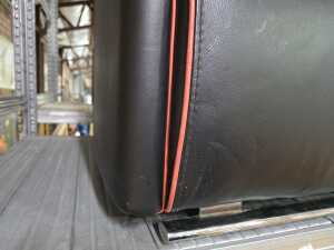 Pair of black leather armchairs - 2