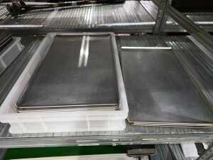 20 commercial stainless steel baking trays
