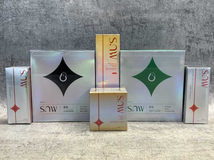 Group of SNW beauty products
