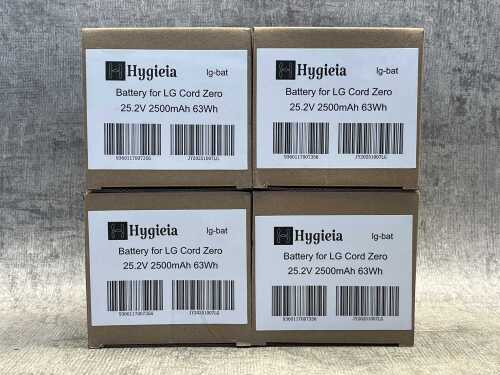 Four Hygieia batteries for LG Cord Zero vacuum