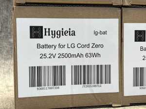 Four Hygieia batteries for LG Cord Zero vacuum - 2