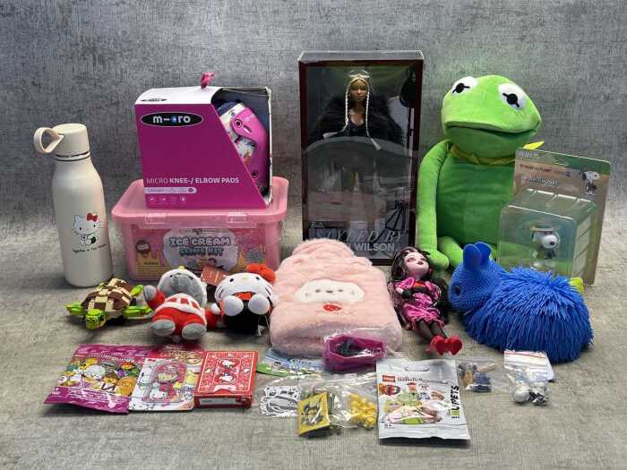 Group of kids toys