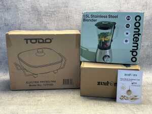 Three kitchen appliances
