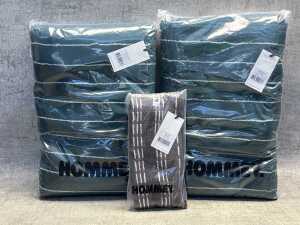 Two Hommey bath sheets & hair wrap