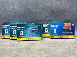 Group of Gillette products
