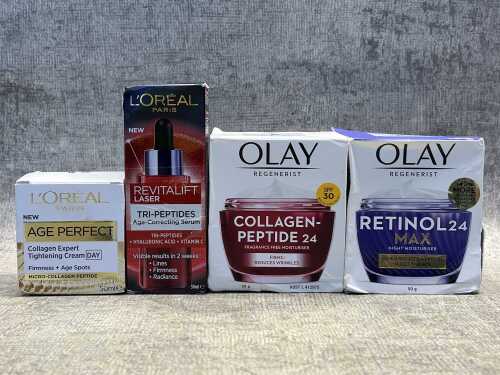 Group of Olay & L'Oreal products