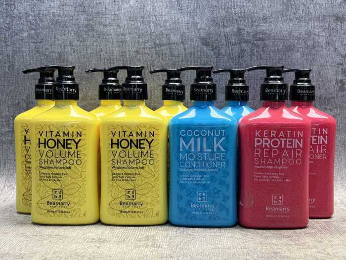 Group of Beamarry hair care products