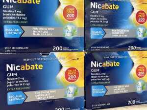 Six boxes of Nicabate gum - 2