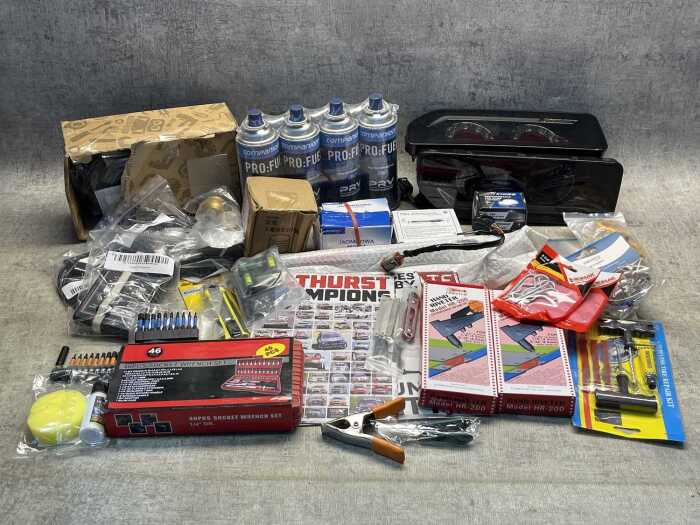 Group of garage products