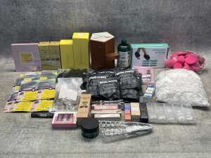 Group of beauty products