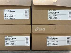 Four pairs of Asics Gel-1130 GS size US 5 Kids - 5