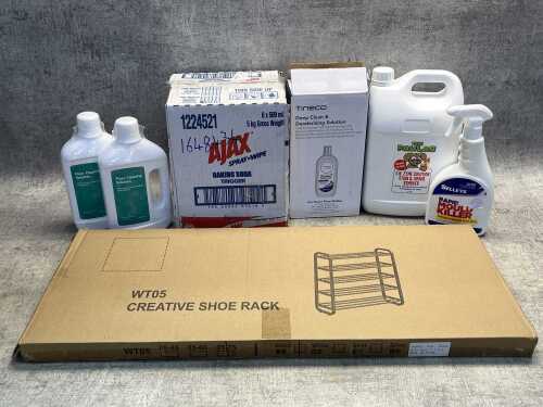 Group of cleaning products