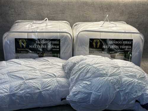 Two Ramesses bamboo mattress toppers size K