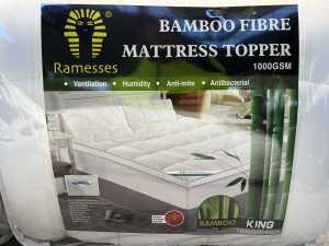 Two Ramesses bamboo mattress toppers size K - 2