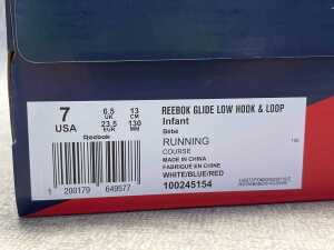 Two pairs of Reebok infant shoes size EU 23.5 - 5
