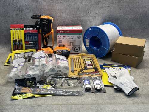 Group of garage products