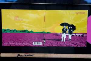 Powderfinger framed memorabilia, including signed drumsticks and 'Sunsets' CD single - 5