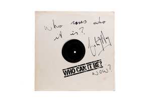 Men at Work 'Who Can It Be?' signed promo 12" single