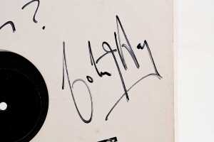 Men at Work 'Who Can It Be?' signed promo 12" single - 2