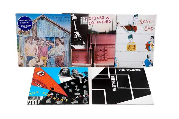 Five Australian Pop and Rock vinyl records