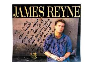 Three rejected James Reyne 'Rip It Up' 12" single covers, one signed - 2