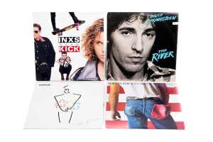 Four Rock vinyl records