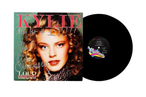 Kylie Minogue 'Locomotion' 12" vinyl single, signed