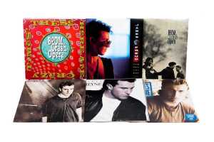Six Australian Pop vinyl records