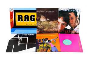 Six Australian Rock vinyl records