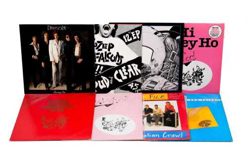 Eight Australian Rock vinyl records