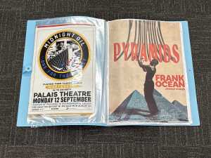 Folio of mostly rock posters and prints on canvas - 2