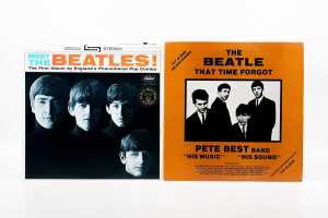 Six Beatles vinyl records - 2