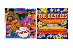 Six Beatles vinyl records - 2