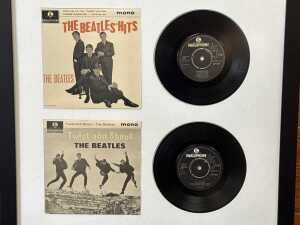 Triptych of fifteen framed Beatles E.P.s from 'The Beatles E.P. Collection' - 7