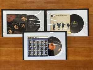 Set of twelve framed Beatles album covers - 3