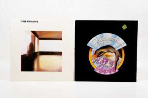 Four Rock LPs, together with a group of 45rpm 7" singles - 3