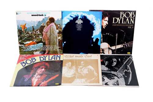 Six Rock and Folk vinyl records