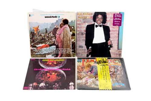 Four Rock and Pop vinyl records