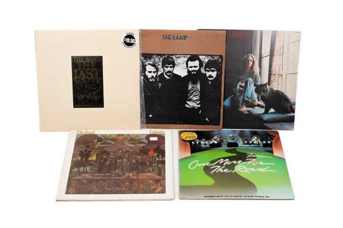 Five '70s American Rock and Pop vinyl records