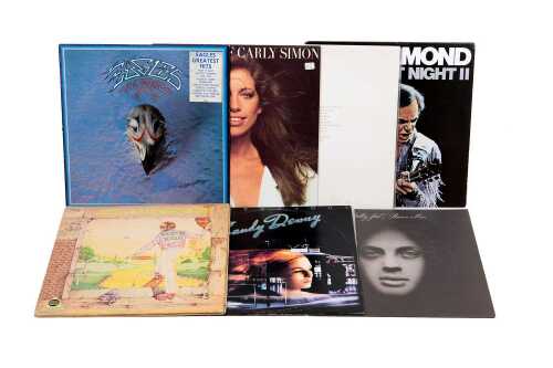 Seven '70s Pop vinyl records