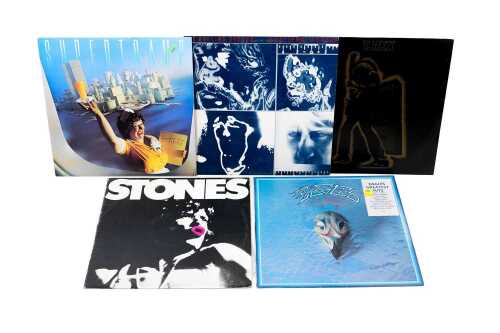 Five '70s vinyl records