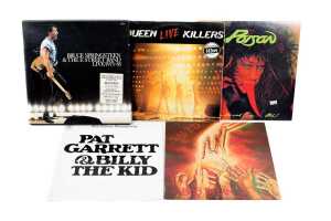 Five Rock vinyl records