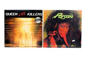 Five Rock vinyl records - 3