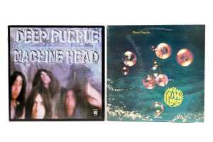 Five Hard Rock and Glam vinyl records - 4