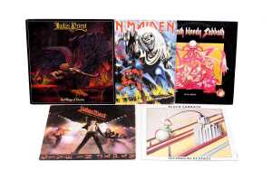 Five New Wave of British Heavy Metal vinyl records